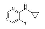 N-环丙基-5-碘-4-嘧啶胺结构式