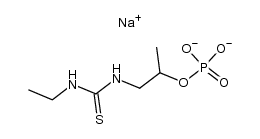 phosphoric acid mono-[3-(3-ethyl-thioureido)-1-methyl-ethyl] ester, disodium salt结构式