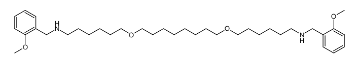 O,O'-bis<6-<(2-methoxybenzyl)amino>hexyl>-1,8-octanediol Structure