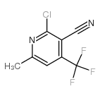 2-氯-6-甲基-4-(三氟甲基)烟腈结构式