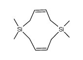 1,1,6,6-tetramethyl-1,6-disilacyclodeca-3,8-diene Structure