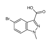 5-溴-1-甲基-1H-吲唑-3-羧酸结构式