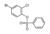 Benzenesulfonic acid, 4-bromo-2-chlorophenyl ester结构式