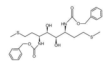 (3S,4R,5R,6S)-3,6-Bis(N-(benzyloxycarbonyl)amino)-1,8-bis(methylthio)-4,5-octanediol结构式