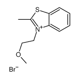 3-(2-methoxyethyl)-2-methyl-1,3-benzothiazol-3-ium,bromide结构式