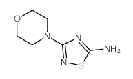 3-morpholino-1,2,4-thiadiazol-5-amine结构式