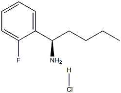 (1R)-1-(2-FLUOROPHENYL)PENTYLAMINE HYDROCHLORIDE Structure