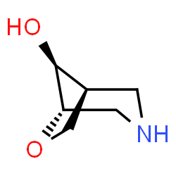 (1R,5R,8R)-rel-6-oxa-3-azabicyclo[3.2.1]octan-8-ol结构式