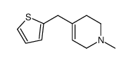 1-methyl-4-(thiophen-2-ylmethyl)-3,6-dihydro-2H-pyridine结构式