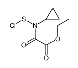 ethyl 2-[chlorosulfanyl(cyclopropyl)amino]-2-oxoacetate Structure