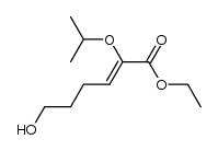ethyl 2-isopropyloxy-6-hydroxyhex-2-enoate结构式