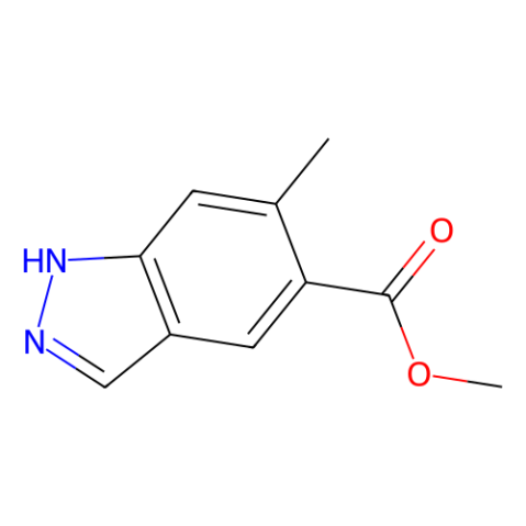 Methyl 6-methyl-1H-indazole-5-carboxylate结构式