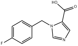 1-(4-Fluorobenzyl)-1H-imidazole-5-carboxylic acid structure