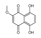 2-Methoxy-5,8-dihydroxynaphthalene-1,4-dione结构式