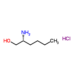 (R)-2-氨基己烷-1-醇盐酸盐结构式