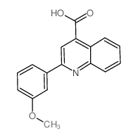 2-(3-Methoxyphenyl)quinoline-4-carboxylic acid Structure