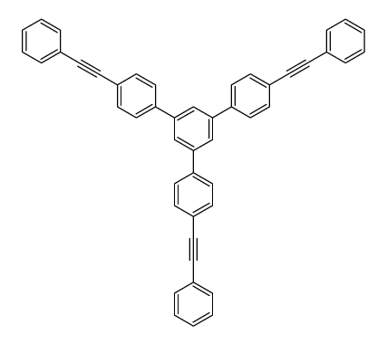 1,3,5-tris[4-(2-phenylethynyl)phenyl]benzene结构式