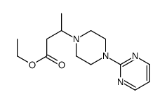 ethyl 3-(4-pyrimidin-2-ylpiperazin-1-yl)butanoate结构式