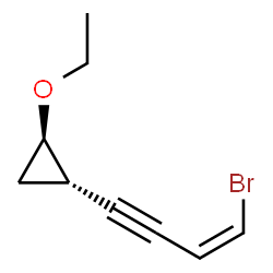 Cyclopropane, 1-(4-bromo-3-buten-1-ynyl)-2-ethoxy-, [1alpha(Z),2ba]- (9CI)结构式