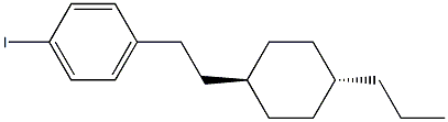 反式-1-碘-4-[2-(4-丙基环己基)乙基]苯结构式