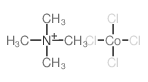 Ammonium, tetramethyl-, tetrachlorocobaltate (2-) (2:1) structure