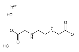 2-[2-(carboxylatomethylamino)ethylamino]acetate,hydron,platinum(2+),dichloride Structure