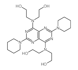 Ethanol,2,2',2'',2'''-[(2,6-di-1-piperidinylpyrimido[5,4-d]pyrimidine-4,8-diyl)dinitrilo]tetrakis-(9CI)结构式