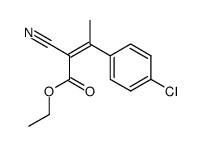 3-(4-Chlorophenyl)-2-cyano-but-2-enoic acid ethyl ester结构式