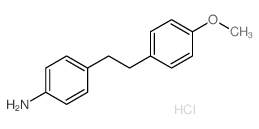 {4-[2-(4-Methoxyphenyl)ethyl]phenyl}amine hydrochloride Structure