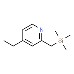 Pyridine, 4-ethyl-2-[(trimethylsilyl)methyl]- (9CI) structure