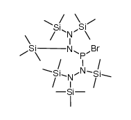 bis[tris(trimethylsilyl)hydrazino]bromophosphine Structure