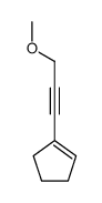 Cyclopentene, 1-(3-methoxy-1-propynyl)- (9CI)结构式