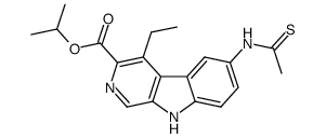 4-ethyl-6-thioacetylamino-β-carboline-3-carboxylic acid isopropyl ester Structure