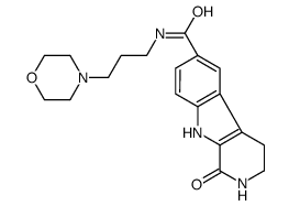 N-(3-morpholin-4-ylpropyl)-1-oxo-2,3,4,9-tetrahydropyrido[3,4-b]indole-6-carboxamide Structure