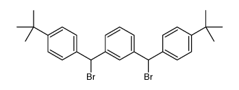 1,3-bis[bromo-(4-tert-butylphenyl)methyl]benzene结构式