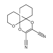(6R,7R)-5,12,13,16-tetraoxadispiro[5.0.57.46]hexadec-14-ene-14,15-dicarbonitrile结构式