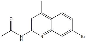 N-(7-bromo-4-methylquinolin-2-yl)acetamide Structure
