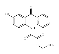 ethyl 2-(2-benzoyl-4-chloroanilino)-2-oxoacetate structure