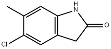 5-chloro-6-methyl-2,3-dihydro-1H-indol-2-one Structure