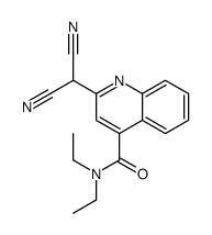 2-(dicyanomethyl)-N,N-diethylquinoline-4-carboxamide Structure