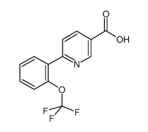 6-[2-(三氟甲氧基)苯基]烟酸结构式