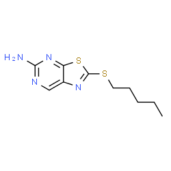 5-Amino-2-(pentylthio)thiazolo[5,4-d]pyrimidine structure