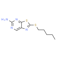 5-Amino-2-(pentylthio)thiazolo[5,4-d]pyrimidine结构式