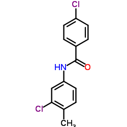 4-Chloro-N-(3-chloro-4-methylphenyl)benzamide Structure
