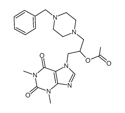 [1-(4-benzylpiperazin-1-yl)-3-(1,3-dimethyl-2,6-dioxo-purin-7-yl)propa n-2-yl] acetate picture