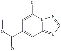 methyl 5-chloro-[1,2,4]triazolo[1,5-a]pyridine-7-carboxylate结构式