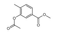 methyl 3-acetyloxy-4-methylbenzoate结构式