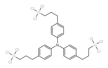 tris(p-trichlorosilylpropylphenyl)amine Structure