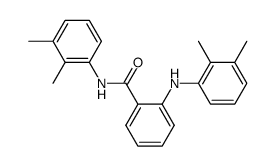 2.3-Dimethyl-2'-(2.3-dimethyl-phenylcarbamoyl)-diphenylamin结构式