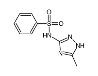 Benzenesulfonamide, N-(5-methyl-s-triazol-3-yl)- (8CI)结构式